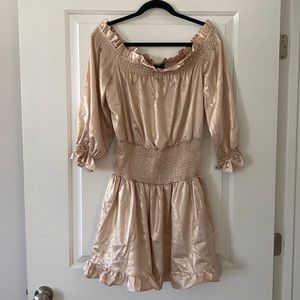 zara off the shoulder mini dress